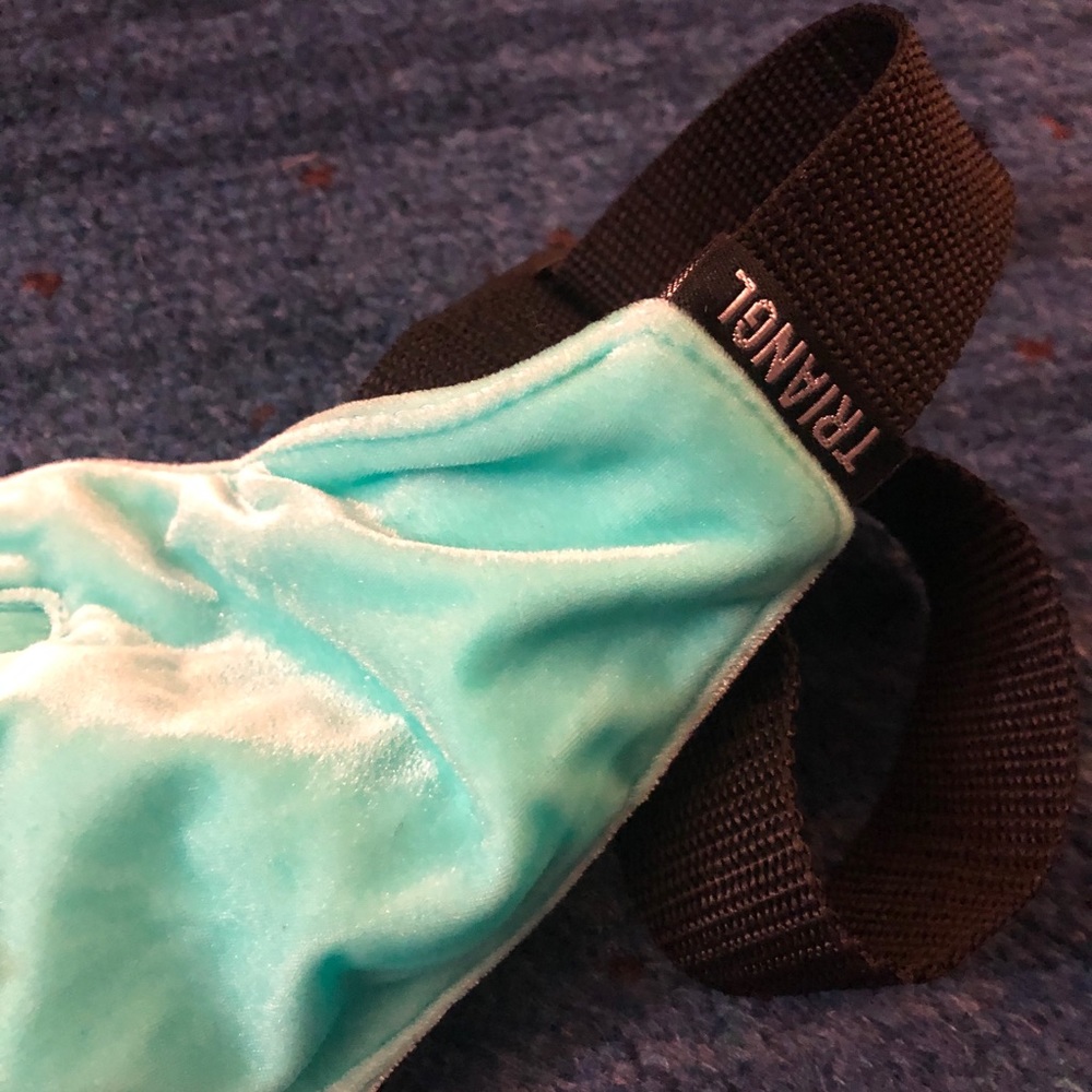 Triangl Blue Velvet Fanny Pack